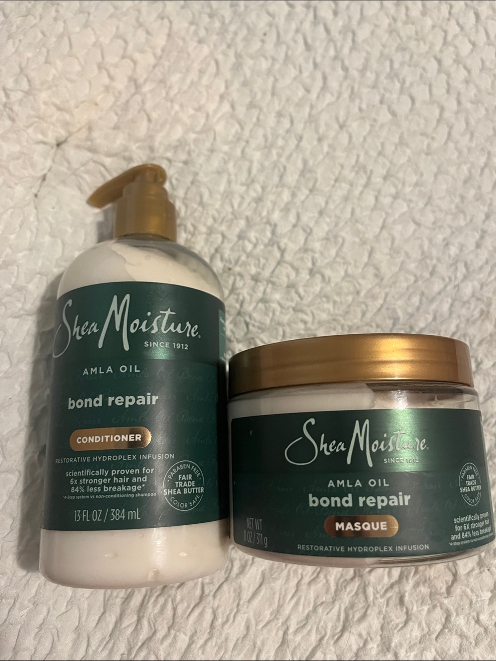 NWT Shea Moisture Amla Oil Bond Repair Conditioner and Mask
